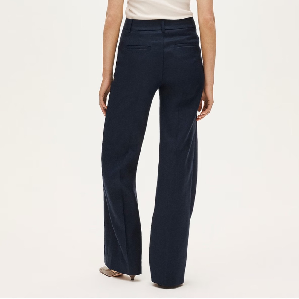 J. Crew Navy Linen Blend Carolina Pants - Picture 2 of 5